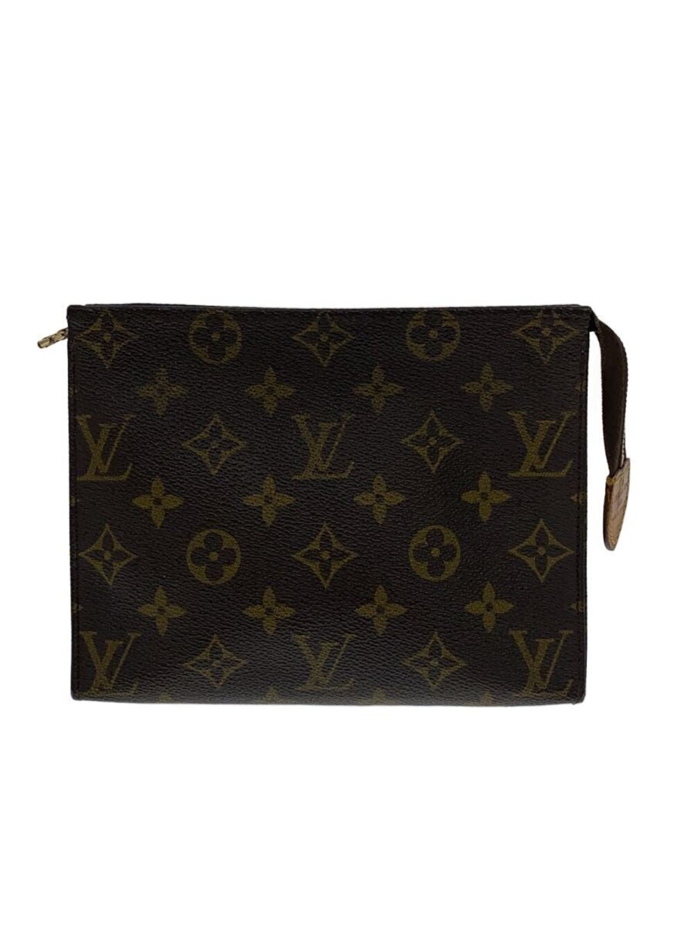 LOUIS VUITTON Pochette Toilette Canvas Brown